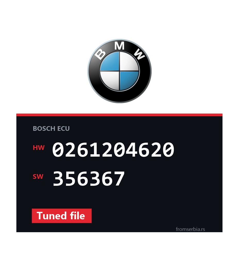 BMW E39 0261204620 356367 Tuned file tuning file
