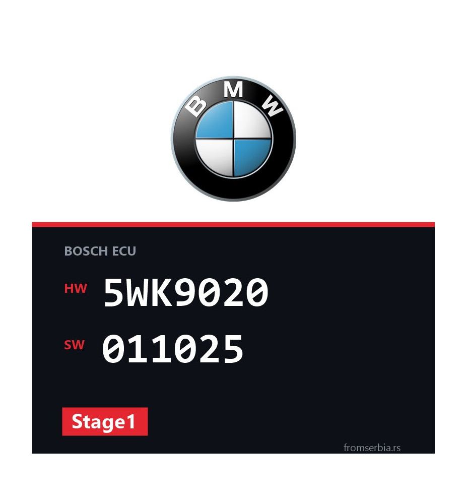BMW E46 5WK9020 011025 Stage1 tuning file