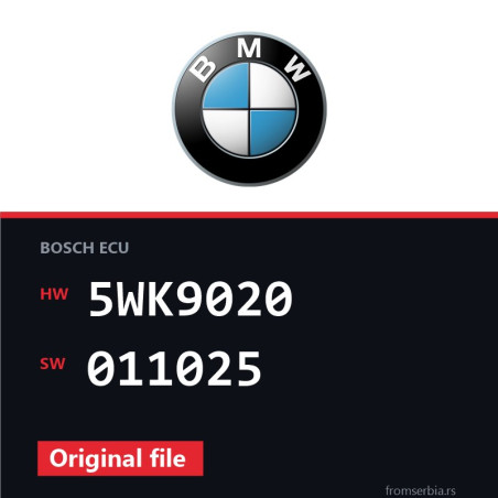 BMW E46 5WK9020 011025 original ECU file