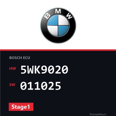 BMW E46 5WK9020 011025 Stage1 tuning file