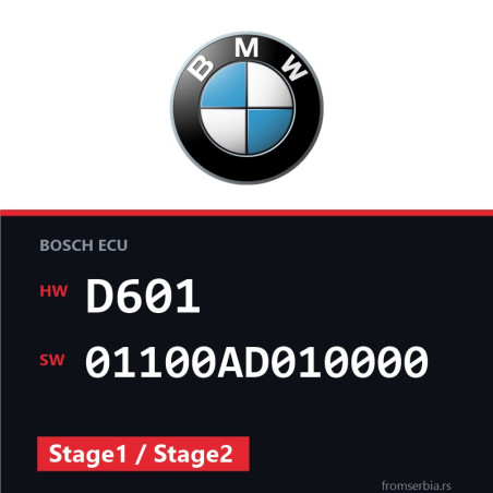BMW E46 D601 01100AD010000 Stage1 / Stage2 tuning file