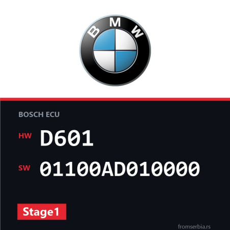 BMW E46 D601 01100AD010000 Stage1 tuning file