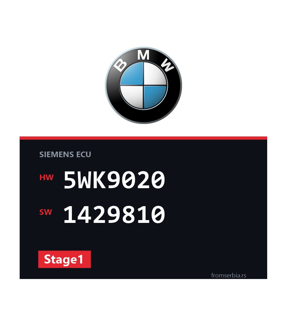 BMW E46 5WK9020 1429810 Stage1 tuning file