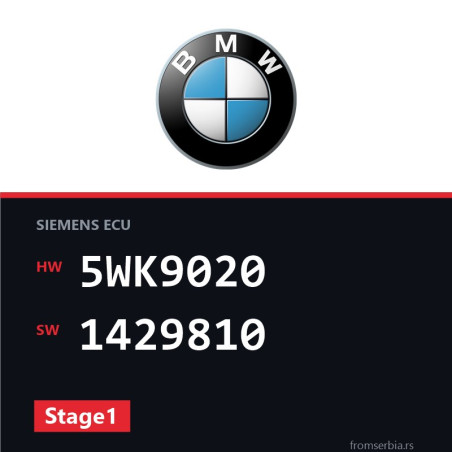 BMW E46 5WK9020 1429810 Stage1 tuning file
