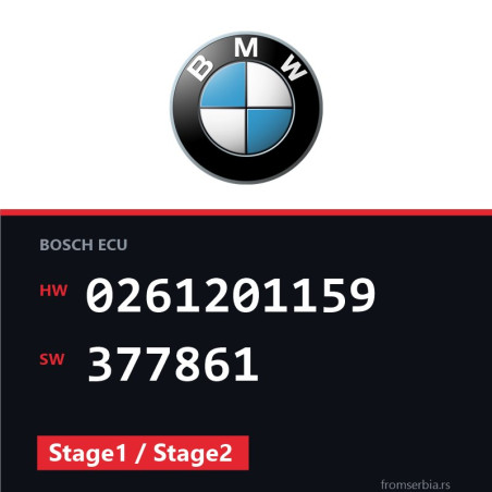 BMW E36 0261201159 377861 Stage1 / Stage2 tuning file