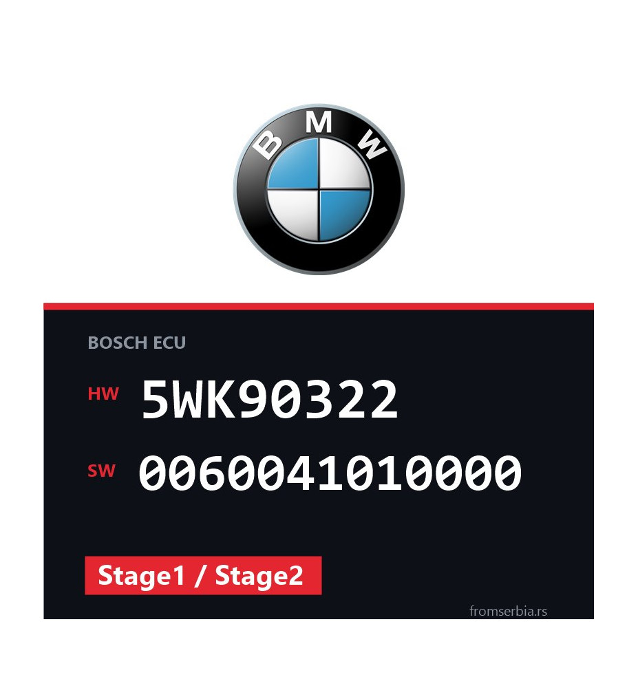 BMW E39 5WK90322 0060041010000 Stage1 / Stage2 tuning file