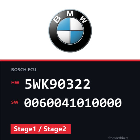 BMW E39 5WK90322 0060041010000 Stage1 / Stage2 tuning file