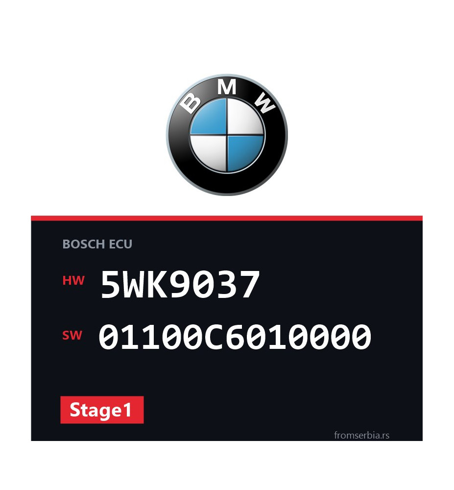 BMW E39 5WK9037 01100C6010000 Stage1 tuning file