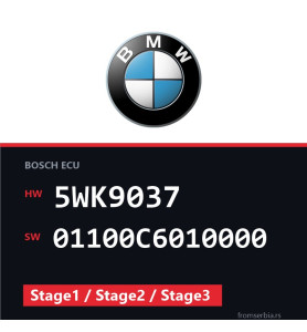 BMW E39 5WK9037 01100C6010000 Stage1 / Stage2 / Stage3 tuning file