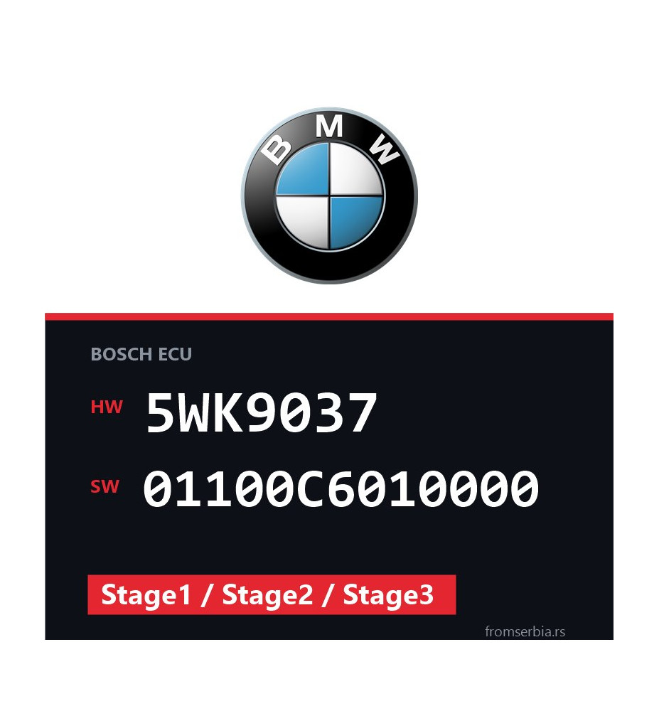 BMW E39 5WK9037 01100C6010000 Stage1 / Stage2 / Stage3 tuning file