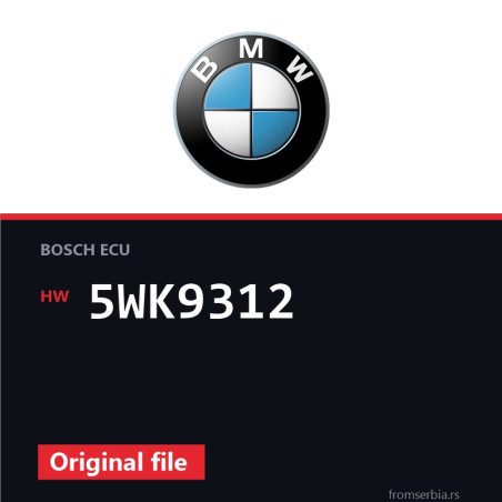 BMW E39 5WK9312 original ECU file