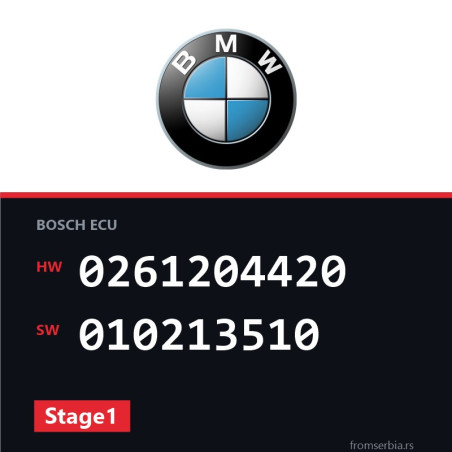 BMW E46 0261204420 010213510 Stage1 tuning file