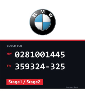 BMW E46 0281001445 359324-325 Stage1 / Stage2 tuning file