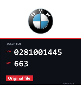 BMW E46 0281001445 663 original ECU file