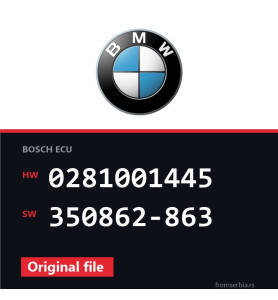 BMW E46 0281001445 350862-863 original ECU file