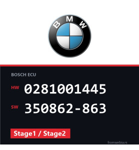 BMW E46 0281001445 350862-863 Stage1 / Stage2 tuning file