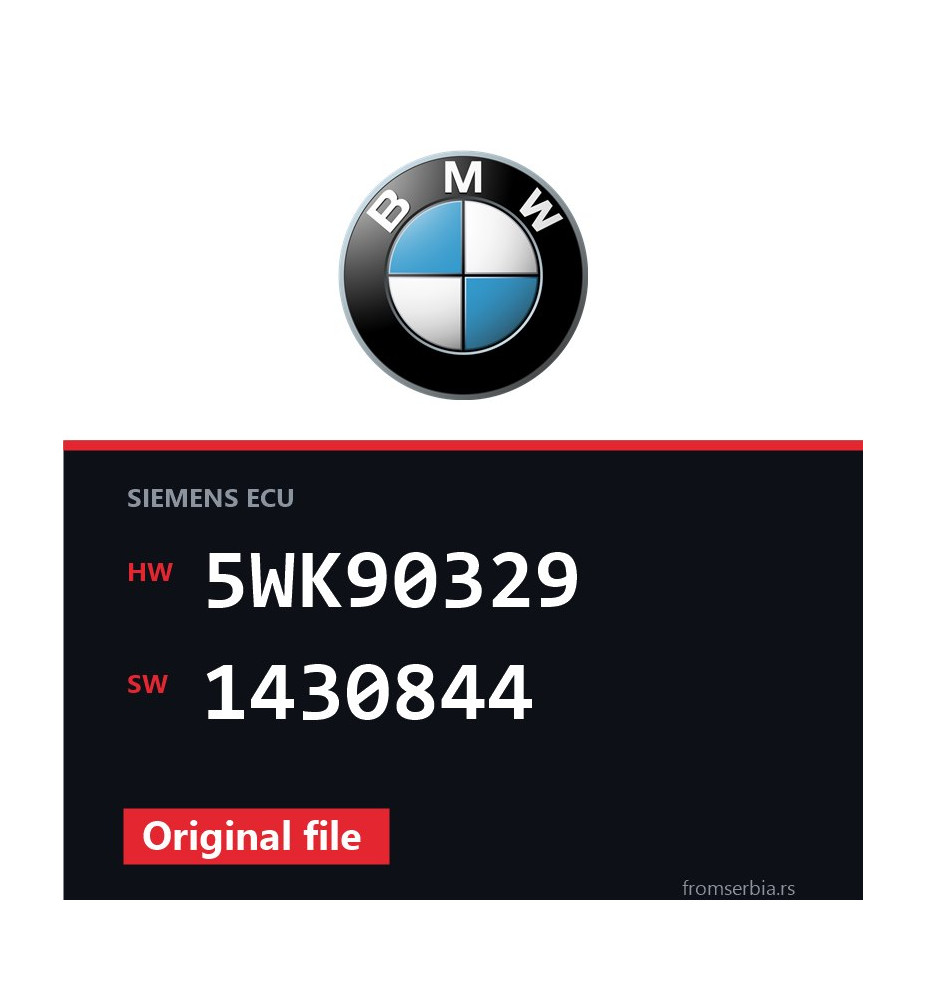 BMW E46 5WK90329 1430844 original ECU file