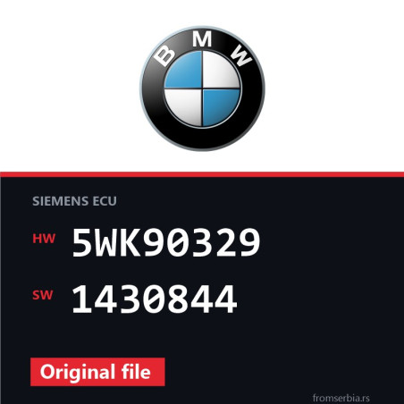 BMW E46 5WK90329 1430844 original ECU file