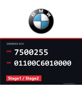 BMW E38 7500255 01100C6010000 Stage1 / Stage2 tuning file