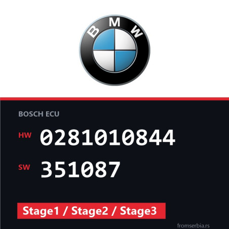 BMW E38 0281010844 351087 Stage1 / Stage2 / Stage3 tuning file