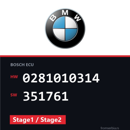 BMW E39 0281010314 351761 Stage1 / Stage2 tuning file