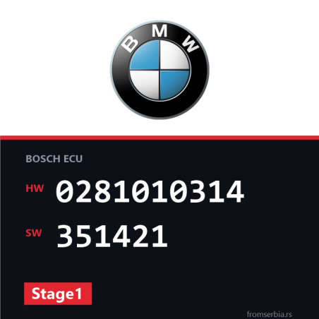 BMW E39 0281010314 351421 Stage1 tuning file