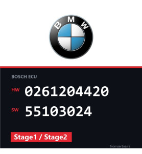 BMW E46 0261204420 55103024 Stage1 / Stage2 tuning file
