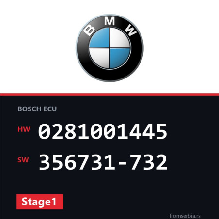 BMW E46 0281001445 356731-732 Stage1 tuning file
