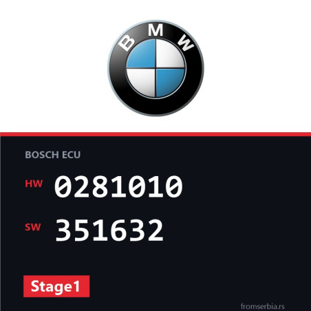BMW E46 0281010 351632 Stage1 tuning file