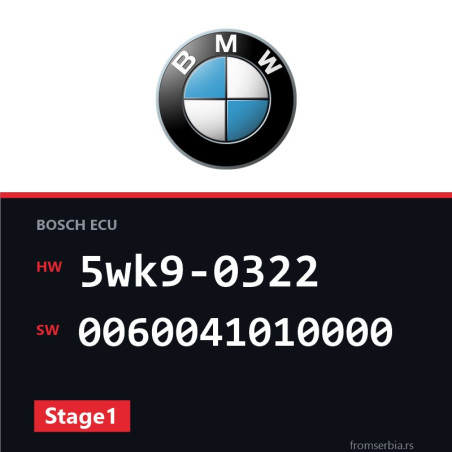 BMW Z3 5wk9-0322 0060041010000 Stage1 tuning file