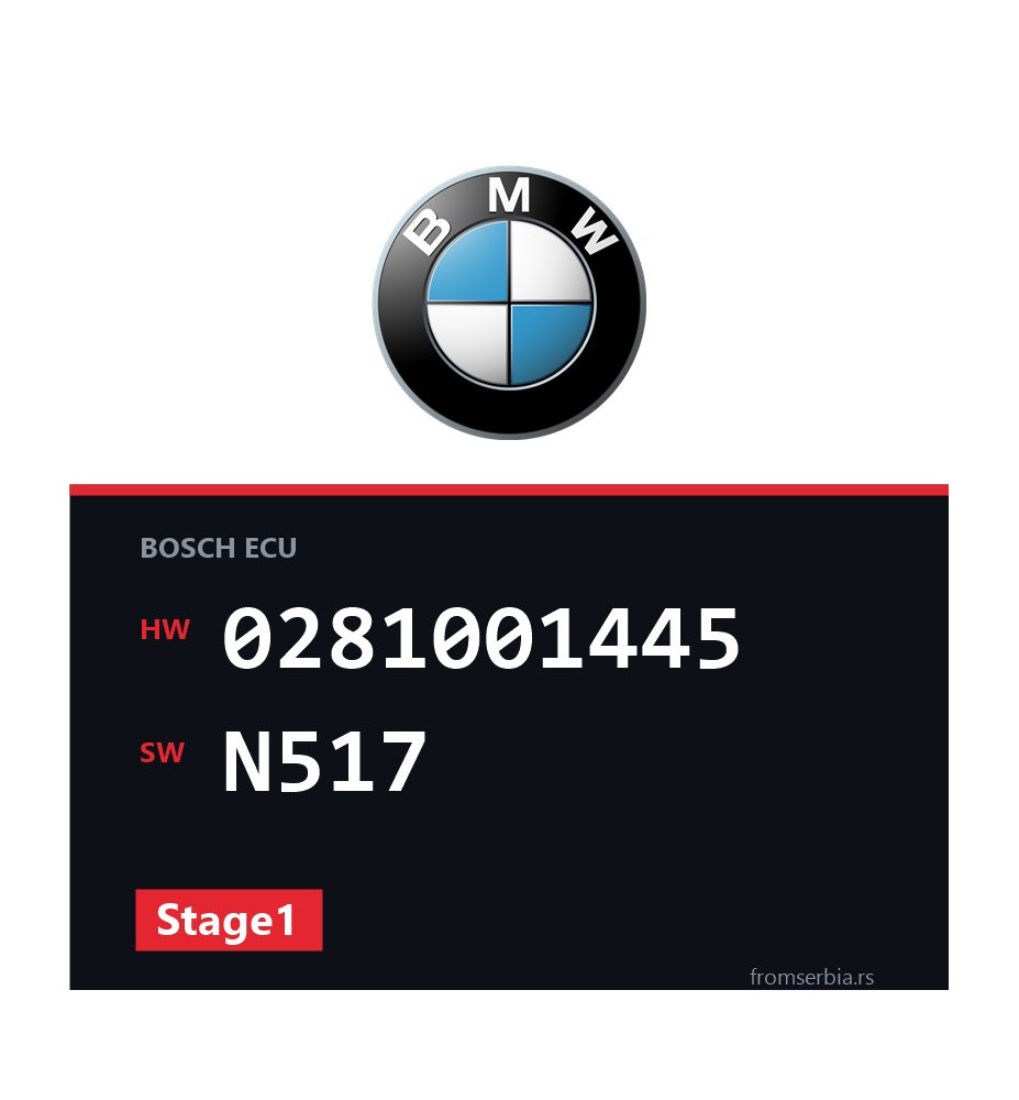 BMW E39 0281001445 N517 Stage1 tuning file