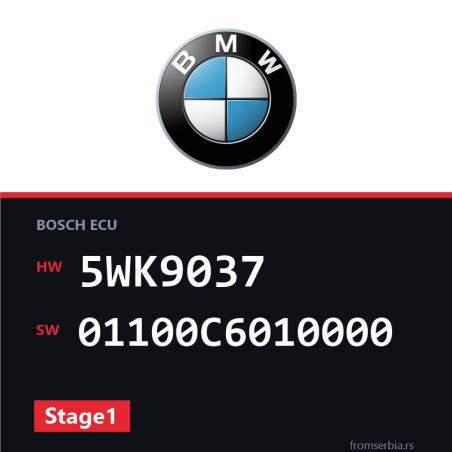 BMW E39 5WK9037 01100C6010000 Stage1 tuning file