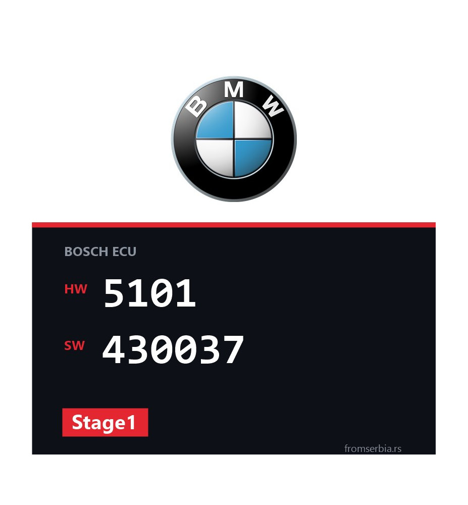 BMW E39 5101 430037 Stage1 tuning file