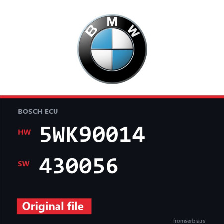 BMW E39 5WK90014 430056 original ECU file