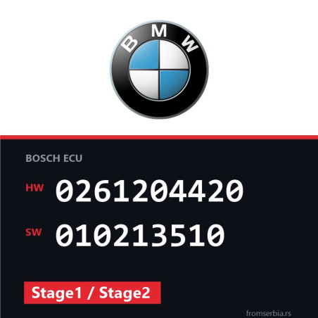BMW E46 0261204420 010213510 Stage1 / Stage2 tuning file