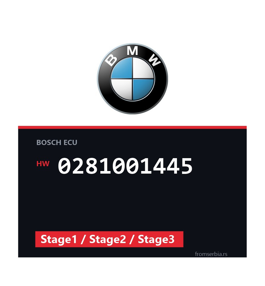 BMW E46 0281001445 Stage1 / Stage2 / Stage3 tuning file