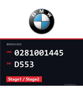 BMW E46 0281001445 D553 Stage1 / Stage2 tuning file