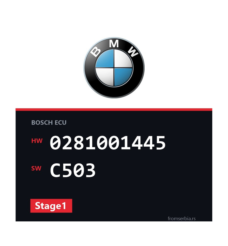 BMW E46 0281001445 C503 Stage1 tuning file