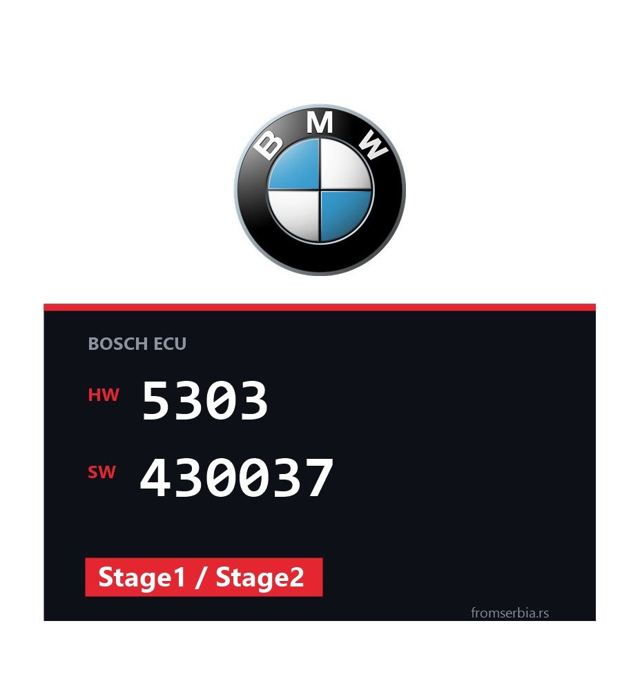 BMW E46 5303 430037 Stage1 / Stage2 tuning file