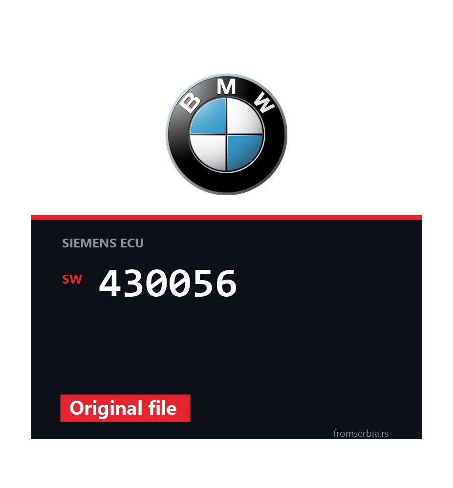 BMW E46 430056 original ECU file