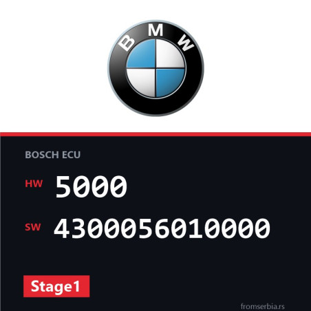 BMW E46 5000 4300056010000 Stage1 tuning file