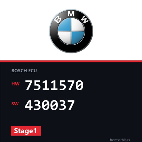 BMW E46 7511570 430037 Stage1 tuning file