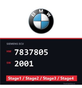 BMW E46 7837805 2001 Stage1 / Stage2 / Stage3 / Stage4 tuning file