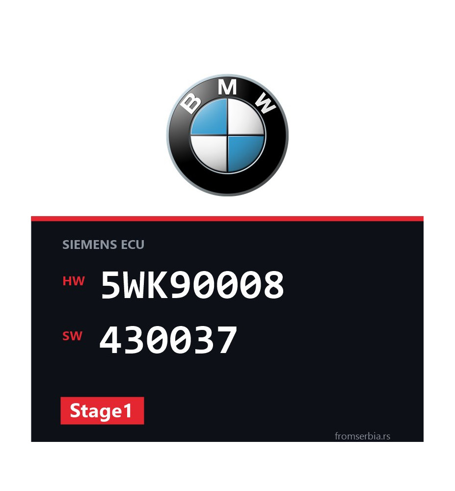 BMW Z3 5WK90008 430037 Stage1 tuning file