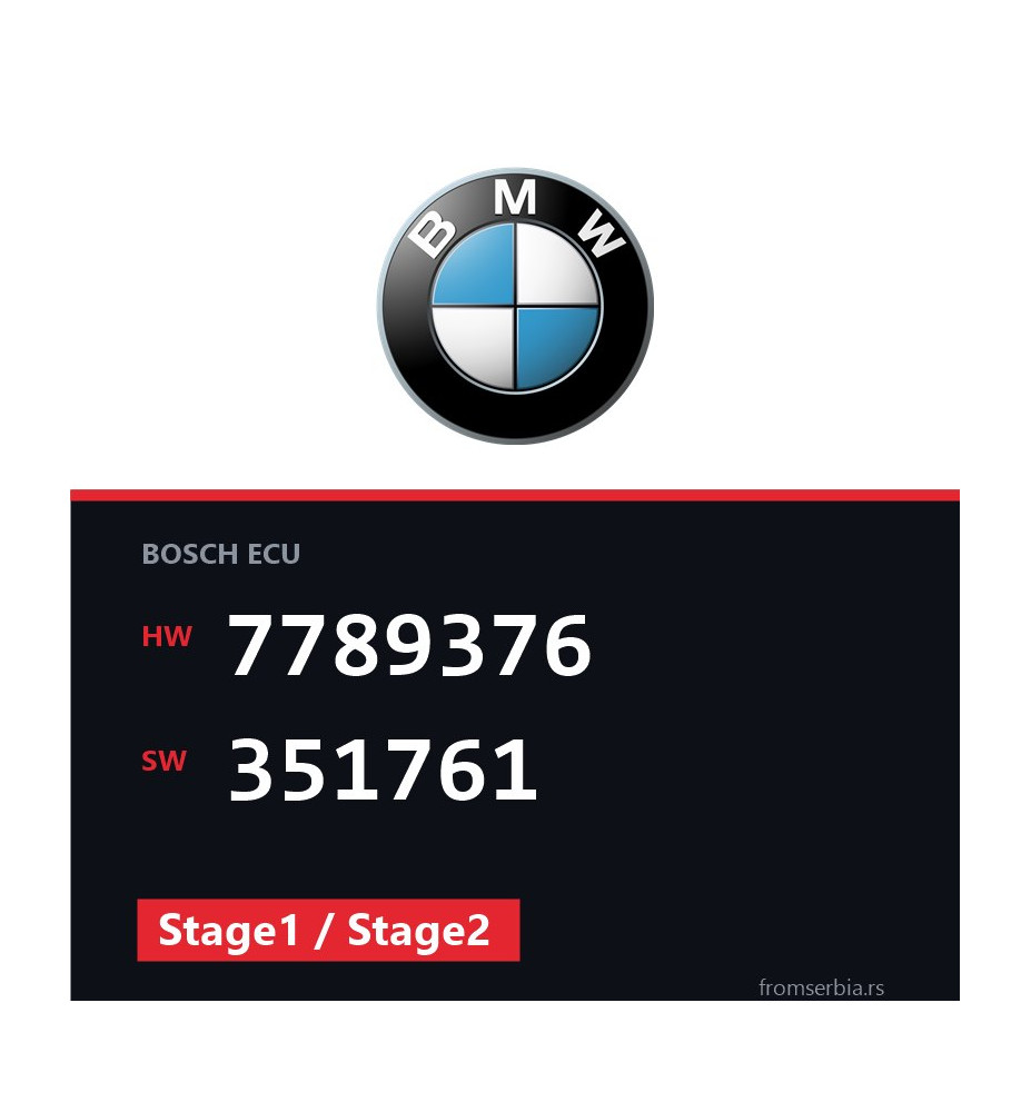 BMW E39 7789376 351761 Stage1 / Stage2 tuning file