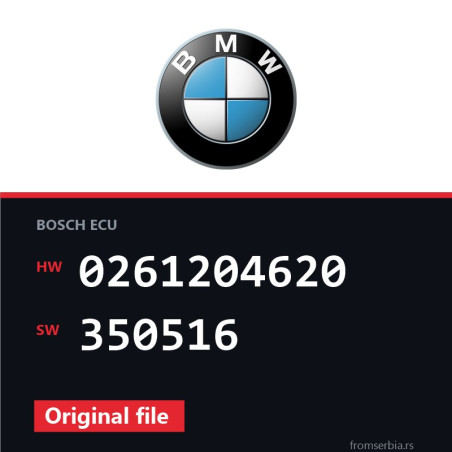 BMW E39 0261204620 350516 original ECU file