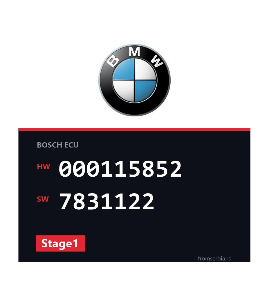 BMW E39 000115852 7831122 Stage1 tuning file