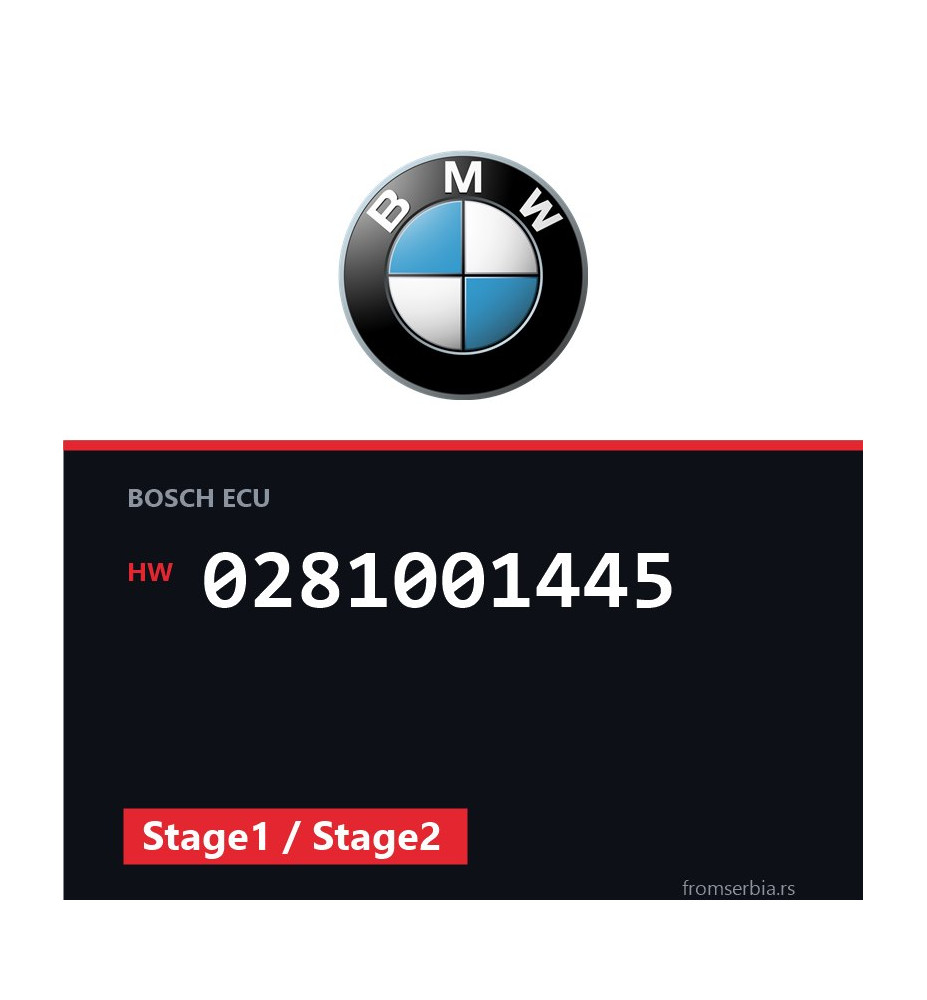 BMW E46 0281001445 Stage1 / Stage2 tuning file