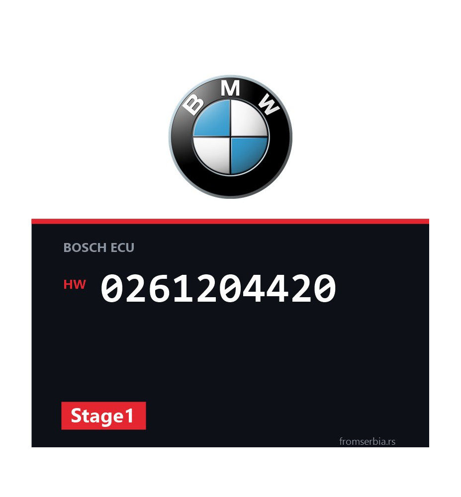 BMW E46 0261204420 Stage1 tuning file