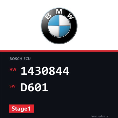 BMW E46 1430844 D601 Stage1 tuning file